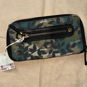 Mossimo Supply Co. Leaf Pattern Wallet with Black Accents